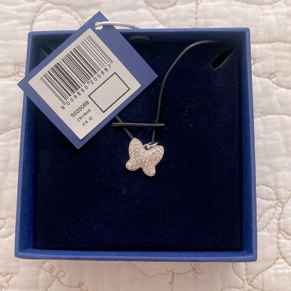 Swarovski butterfly choker necklace